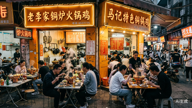 100米开2家店,火锅鸡成今年大学城最火生意?